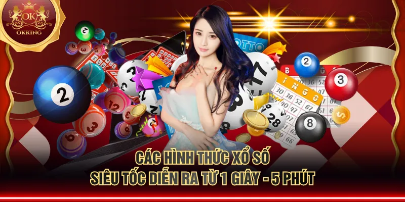 Các hình thức xổ số siêu tốc diễn ra từ 1 giây - 5 phút